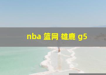 nba 篮网 雄鹿 g5